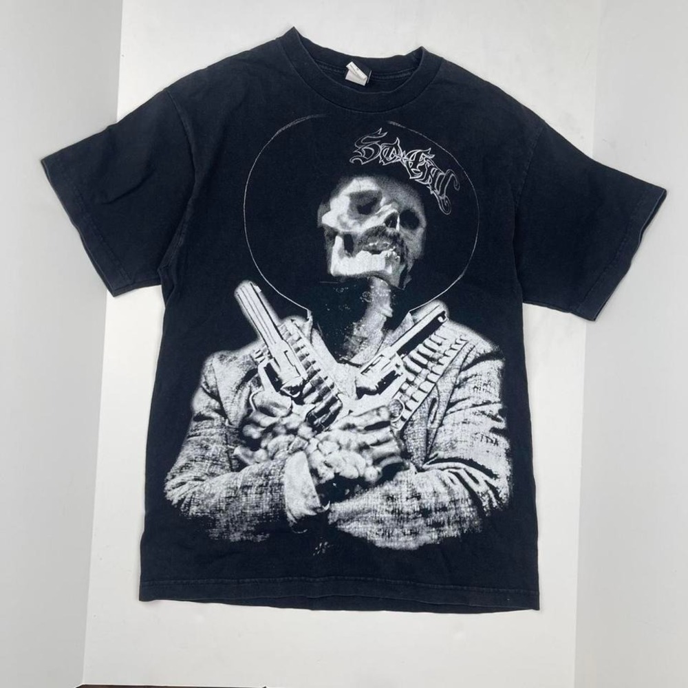 VTG Y2K No Fear Grunge Skull Tee SoCal Men's Size Medium‎ Rare Skater Cotton Alt